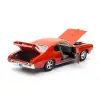 Motor Max 1-24 1969 Pontiac GTO Judge Diecast Model Araba Turuncu - 73242