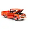 Motor Max 1:24 Chevy Apache Fleetside Picup Diecast Model Araba Turuncu, 79311
