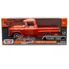 Motor Max 1:24 Chevy Apache Fleetside Picup Diecast Model Araba Turuncu, 79311