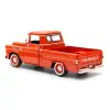 Motor Max 1:24 Chevy Apache Fleetside Picup Diecast Model Araba Turuncu, 79311