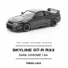 Pop Race Skyline R33 GT-R Dark Chrome - PRDC003