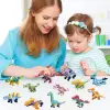 Bricks - 12 in 1 Dinozor Yapım Seti - Blok Oyuncak SM195C