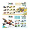 İdeas -Blok Oyuncak Yapım İkili Set - Pervaneli Uçak, Hücüm Bot Bir Arada 207B+ 208B