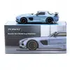 Tarmac Works 1/64 Mercedes-Benz SLS AMG Coupe Black Series Matte Blue - GLOBAL64