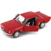Welly 1:18 1964 1/2 Form Mustang Kırmızı Diecast Model Araba - 12519H-W