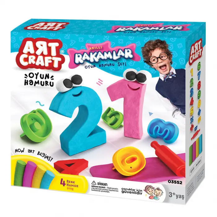 Art Craft - 3D Rakamlar Hamur Seti 200 Gr