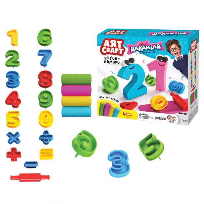 Art Craft - 3D Rakamlar Hamur Seti 200 Gr