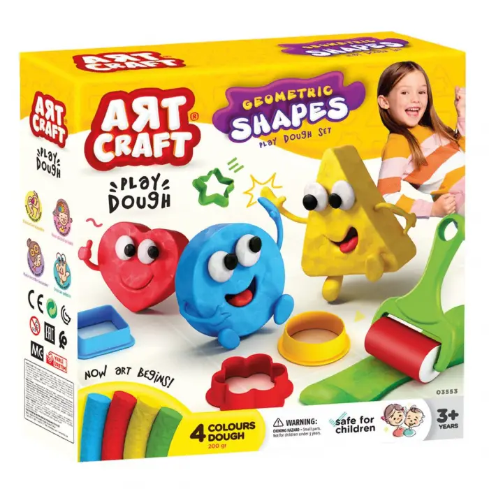 Art Craft Geometrik Şekiller Hamur Set 200 gr