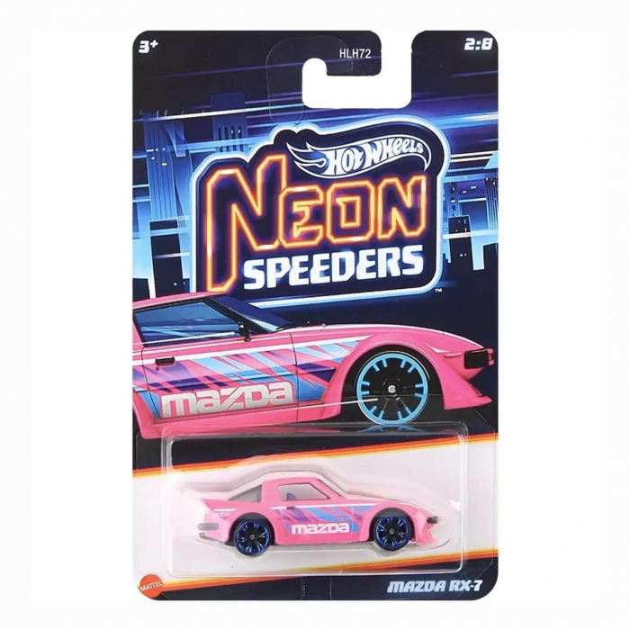 MAZDA 24〜25エクセレントアワード金バッヂ Hot Wheels Neon Speeders – Mazda RX-7 HLH72 – 979E | 1:64