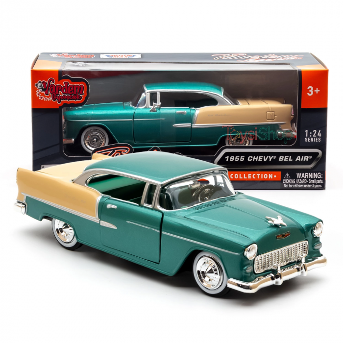 ミニカー DUB CITY 1955 CHEVY BEL AIR motor-max-1-24-1955-chevy-bel-