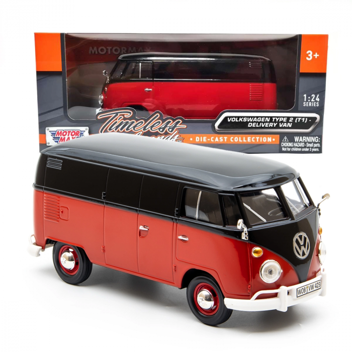 Motor Max 1:24 Volkswagen Type 2 (T1) Delivery Van – Die-Cast