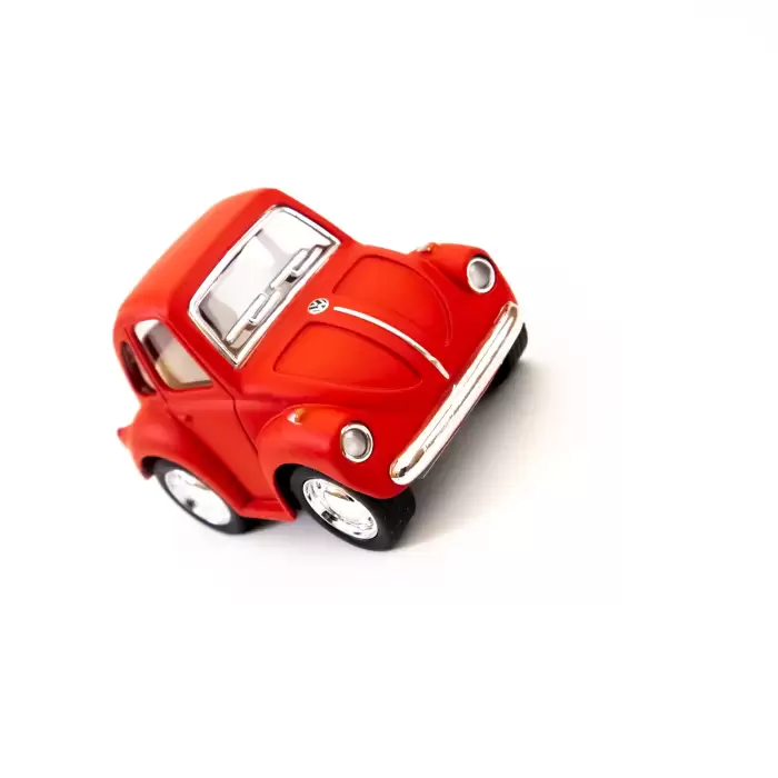 Die Cast Metal Little Beetle Oyuncak 4.5 CM - Mat Renk