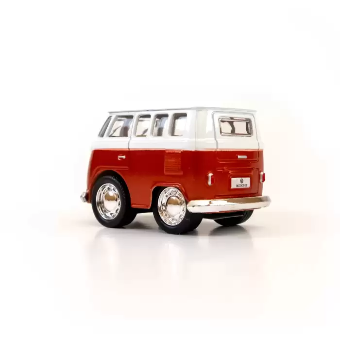 Die Cast Metal Volkswagen Little Van Oyuncak Minübüs 4.5 CM - Metalik Renk