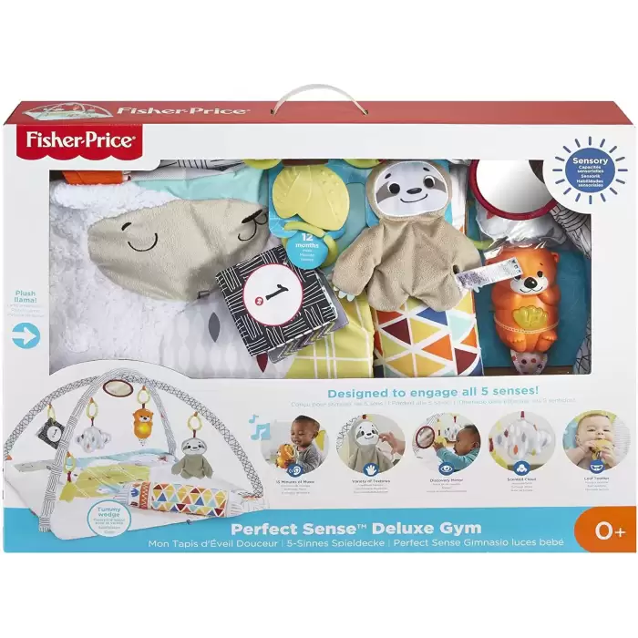 Fisher-Price Perfect Sense Deluxe Jimnastik Merkezi, Yenidoğanlar İçin Yumuşak Oyun Halısı