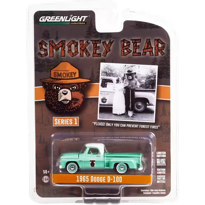 GreenLight 1965 Dodge D-100, Smokey Bear Series 1