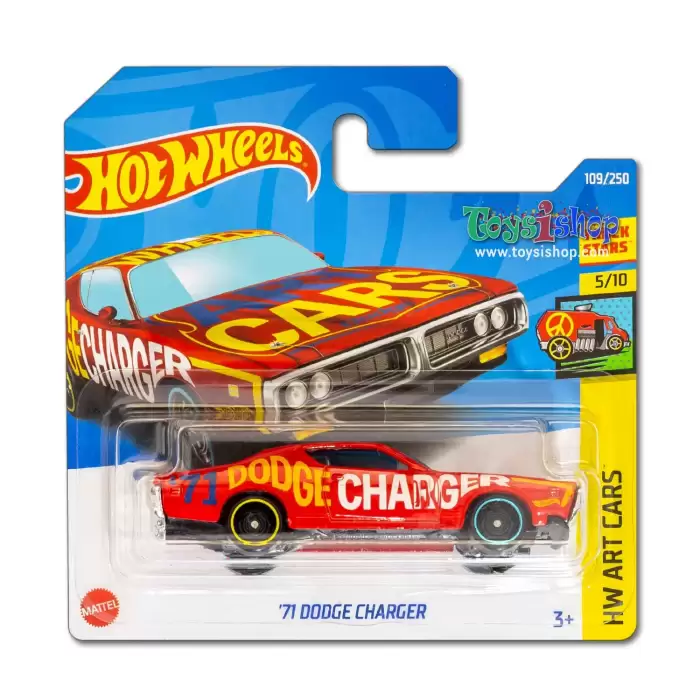 Hot Wheels - 71 Dodge Charger - Art Cars - 109