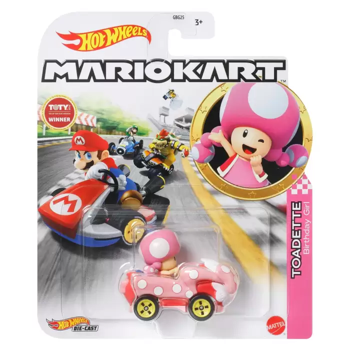 Hot Wheels Mario Kart - Toadette Birthday Girl
