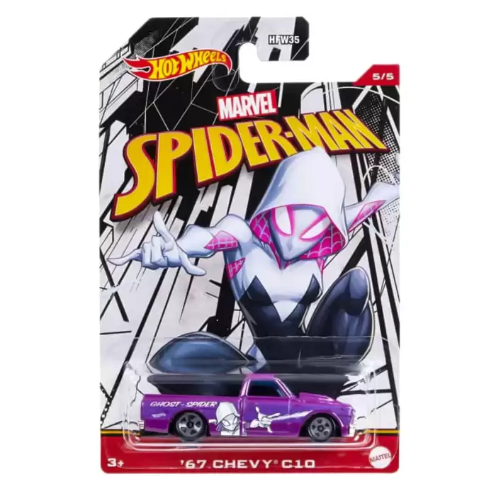 Hot Wheels Marvel Spider Man - 67 Chevy C10 - 5/5