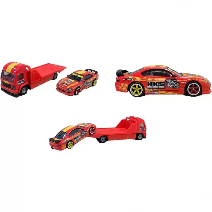 Hot Wheels Nissan Silvia (S15) Team Transport - Premium