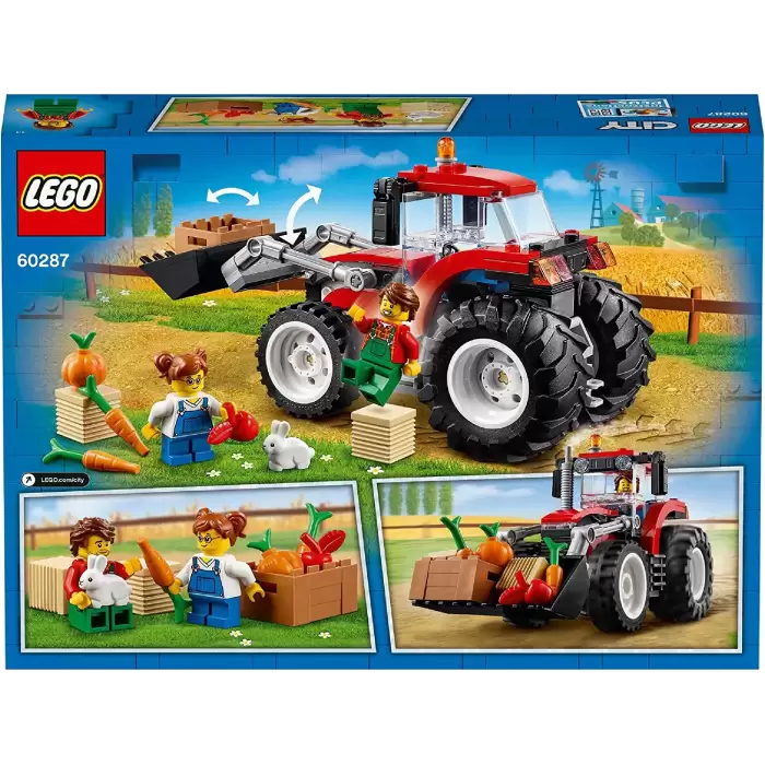 LEGO City Traktör 60287 - Araç Seven Çocuklar İçin Oyuncak Yapım Seti (148 Parça)