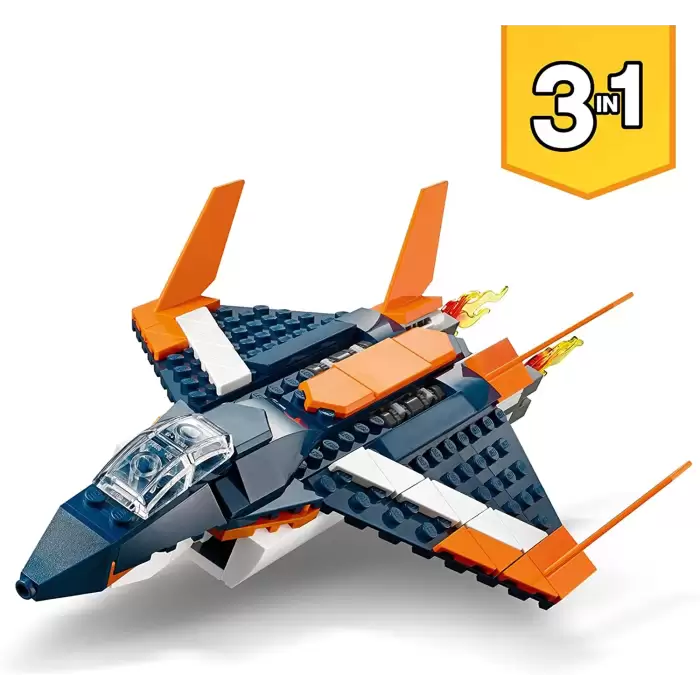LEGO® Creator 3’ü 1 Arada Süpersonik Jet 31126