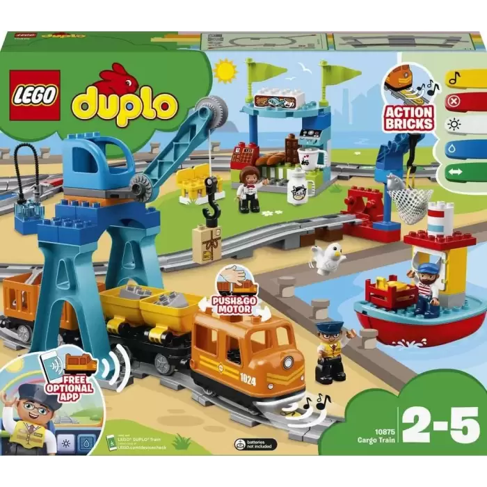 LEGO® DUPLO® Kargo Treni 10875 - Çocuklar için Oyuncak Yapım Seti