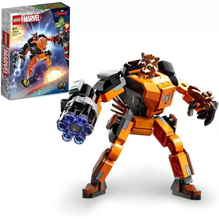 LEGO® Marvel Rocket Robot Zırhı 76243 (98 Parça)