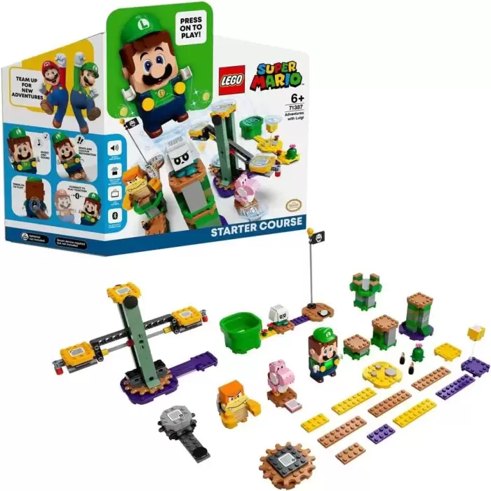 LEGO® Super Mario™ Luigi ile Maceraya Başlangıç Seti 71387 - Yaratıcı Çocuklar için Koleksiyonluk Oyuncak Yapım Seti (280 Parça)