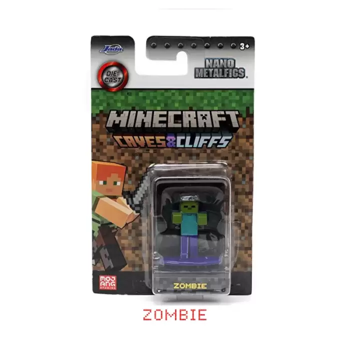 Minecraft Nano Metal Figür - Caves & Cliffs - Zombie