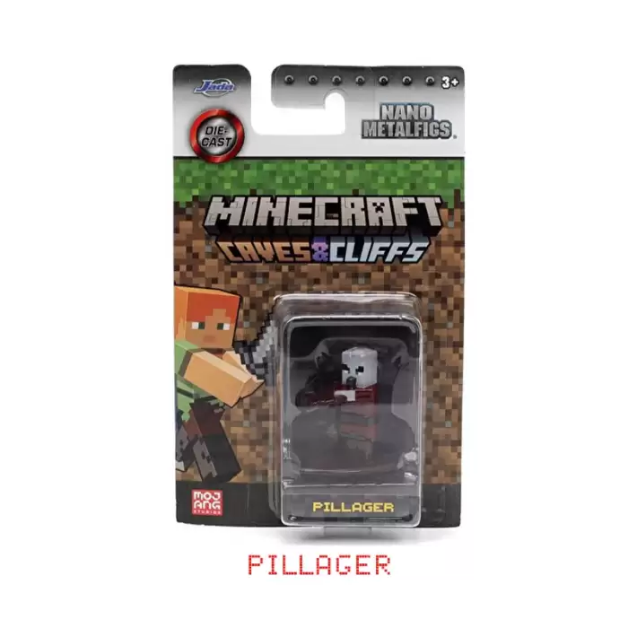 Minecraft Nano Metal Figür - Caves & Cliffs - Pillager