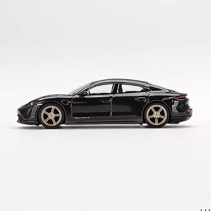 Mini GT Porsche Taycan Turbo S Volcano Grey Metallic - 433
