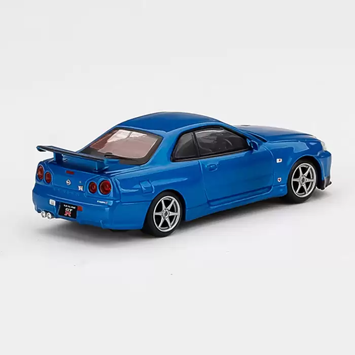 Mini GT Nissan Skyline GT-R (R34) V-Spec II Bayside Blue - 341