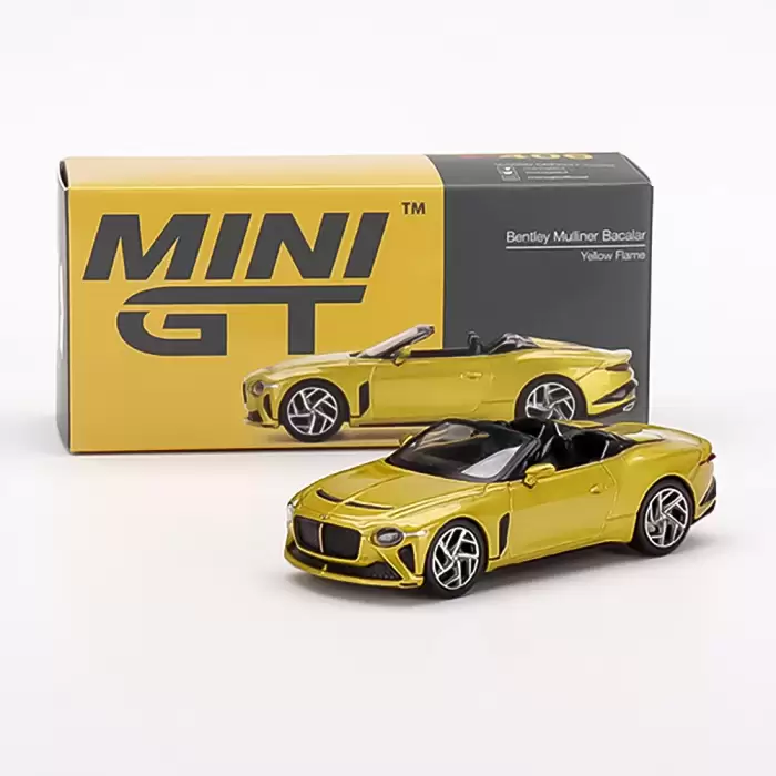 Mini GT Bentley Mulliner Bacalar Yellow Flame - 406