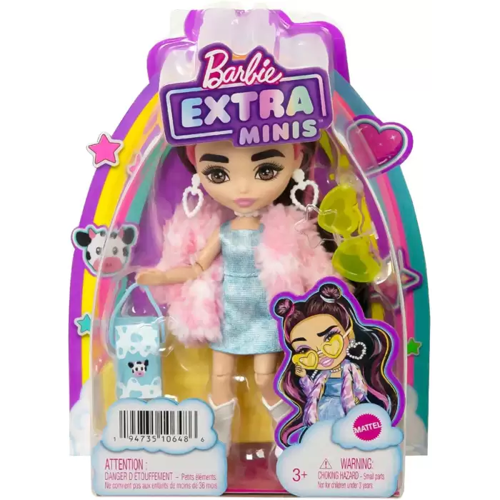 Barbie Extra Mini, Kumral Saçlı Barbie Ekstra Minis Bebek , HKP90