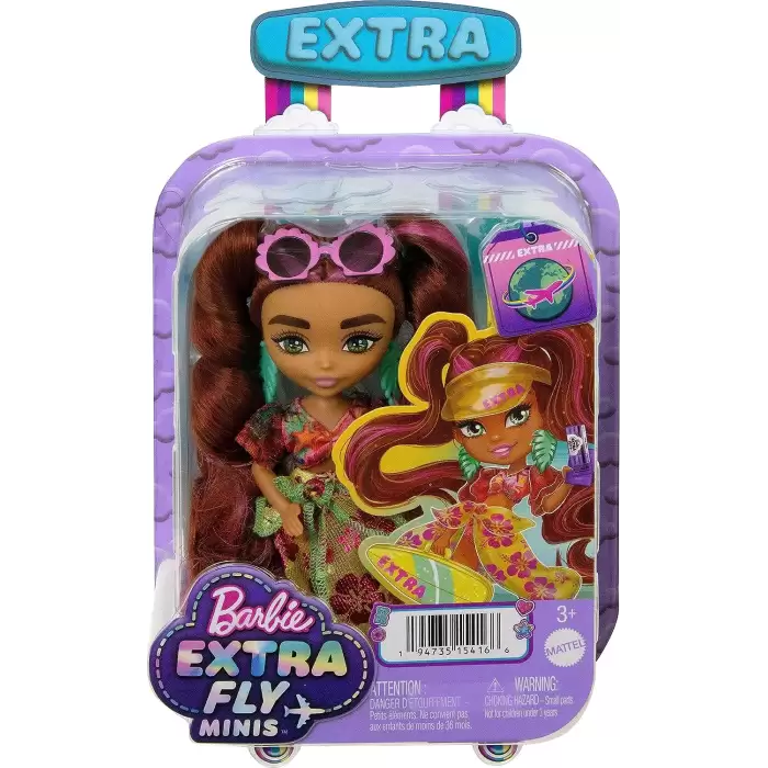 Barbie Extra Mini Bebekler, Fly Minis, HGP62-HPB18