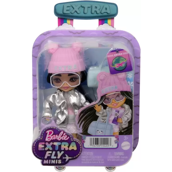 Barbie Extra Mini Bebekler, Fly Minis, HGP62-HPB20