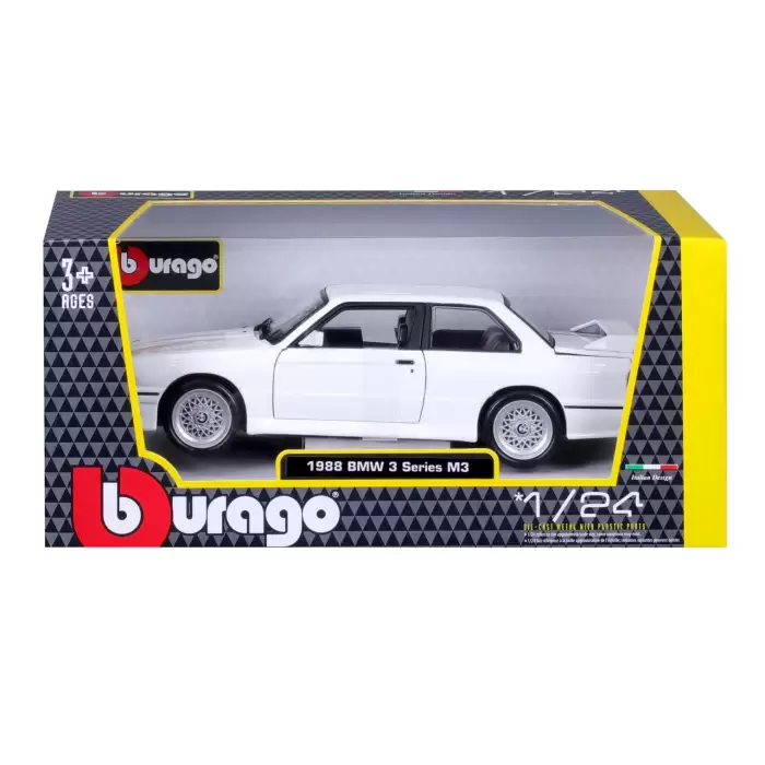 Bburago 1:24 1988 BMW 3 Series M3 - Beyaz