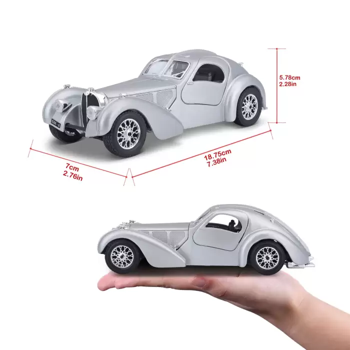 Bburago 1:24 Bugatti Atlantic Grey