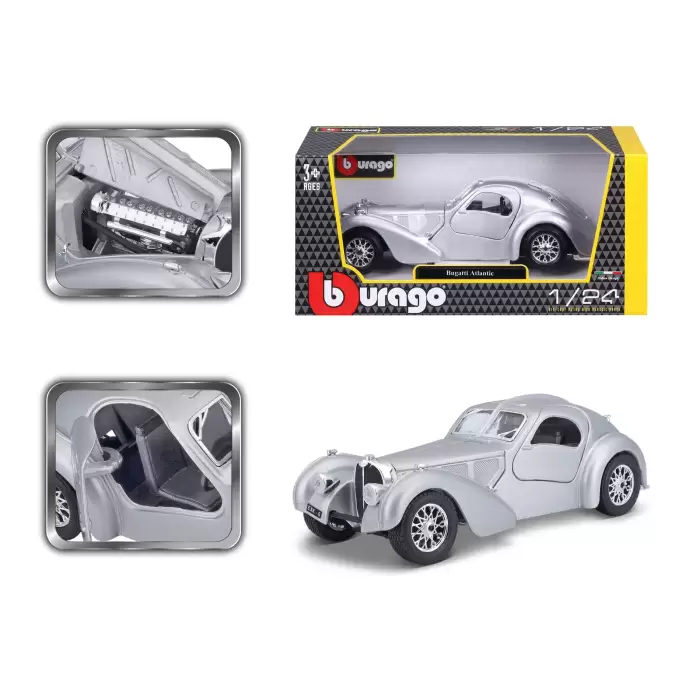 Bburago 1:24 Bugatti Atlantic Grey