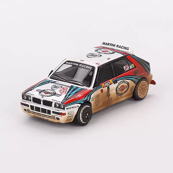 Mini GT 1/64 FLancia Delta HF Integrale Evoluzione 1992 Rally MonteCarlo Martini Racing 4 Cars Set - Limited Edition 5000 Sets MGTS0002