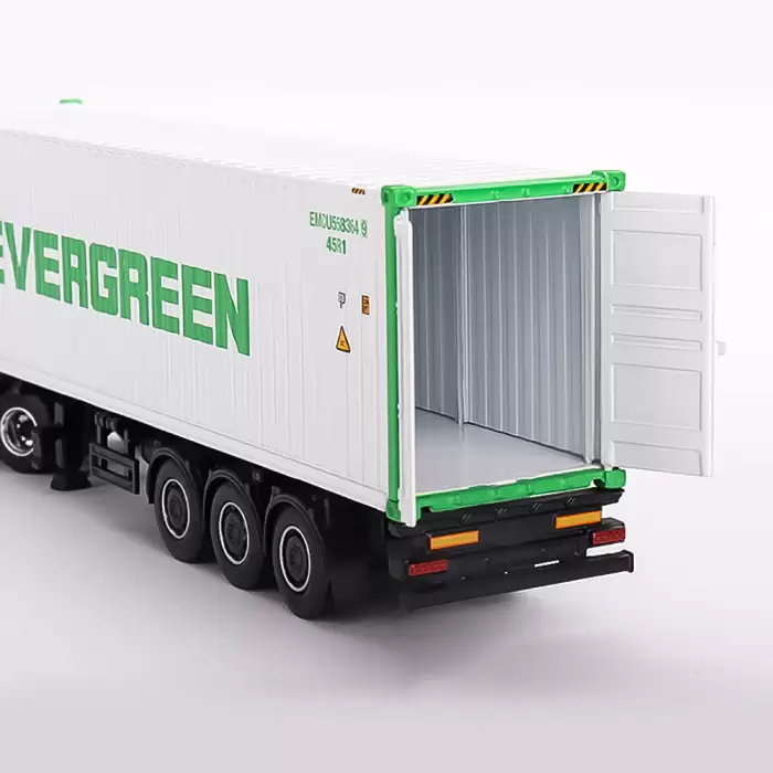 MINI GT: 1/64 Western Star 49X Blue w/ 40 Reefer Container EVERGREEN