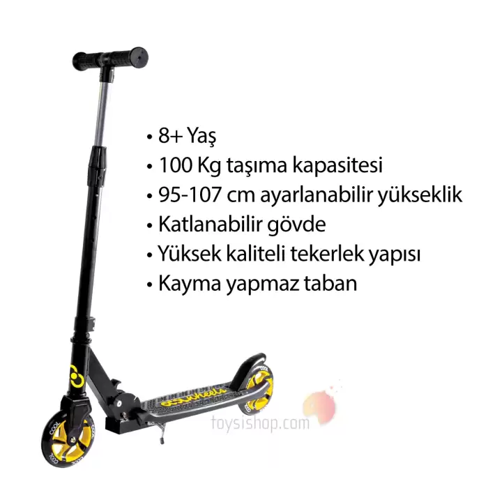 Cool Wheels 8+ Katlanır Scooter Sarı - FR58345