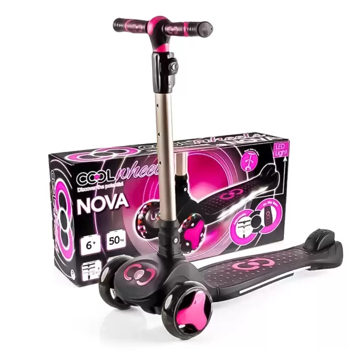 Cool Wheels Nova Katlanır Işıklı Scooter Pembe - FR59199