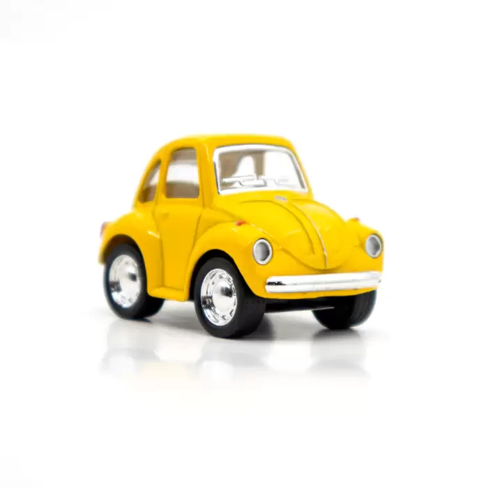 Die Cast Metal Little Beetle Oyuncak 4.5 CM - Parlak Renk