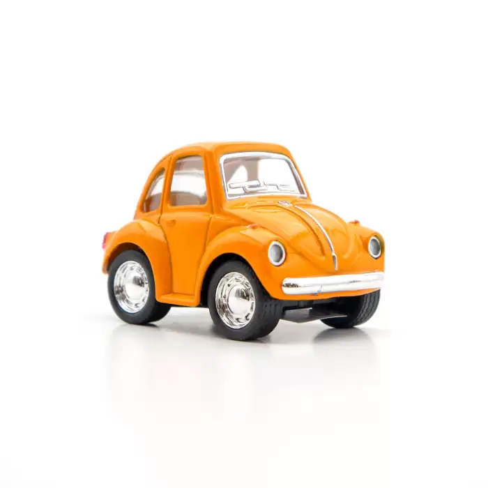 Die Cast Metal Little Beetle Oyuncak 4.5 CM - Parlak Renk