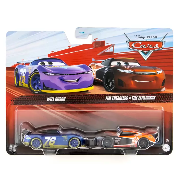 Disney Pixar Cars - Will Rusch ve Tim Treadless , DXV99-HTX08