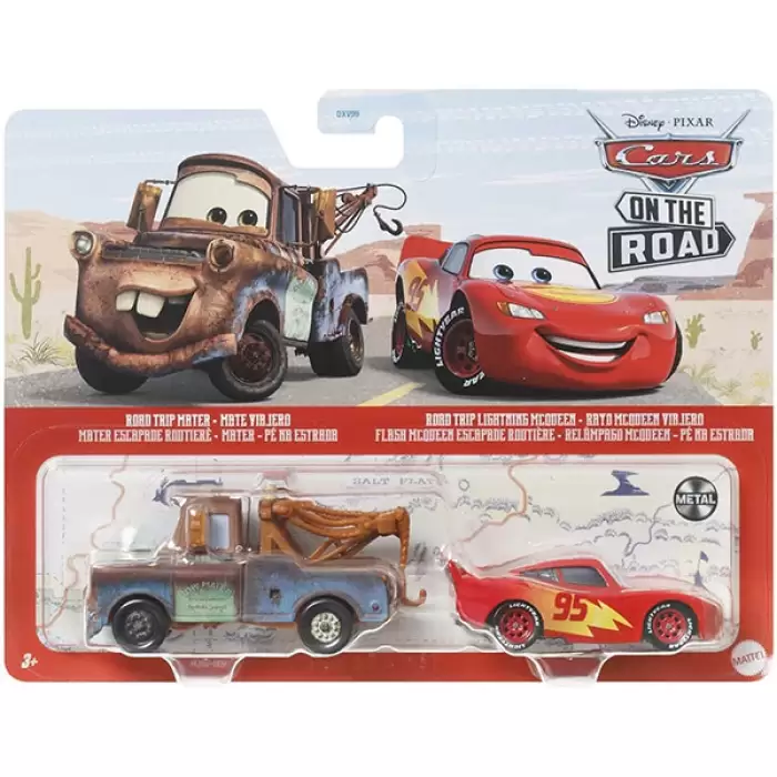 Disney Pixar Cars - Road Trip Mater - Road Trip Lightning McQueen , DVX99 - HLH57