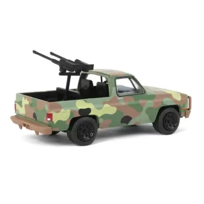 Greenlight 1:64 Battalion 64 Series 3 1984 Chevrolet M1009 CUCV in Camouflage with Mounted Machine Guns 61030-E