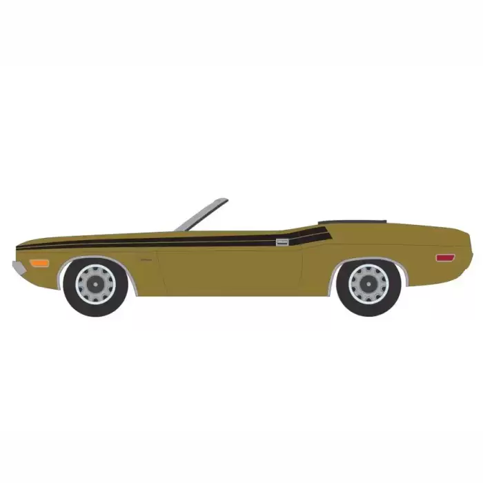 Greenlight Hollywood Series 34 1971 Dodge Challenger 340 Convertible in Gold - The Mod Squad (1968-73 TV Series)