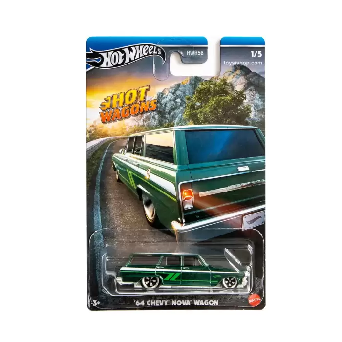 Hot Wheels Hot Wagons - 64 Chevy Nova Wagon - HWR56